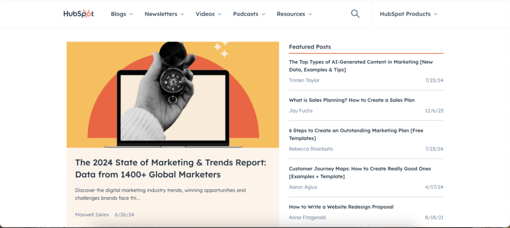 Learn Copywriting and Marketing on Hubspot Blog